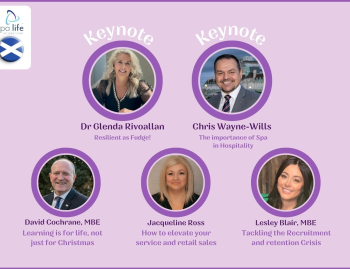 Keynote Speakers announced for Spa Life Scotland.