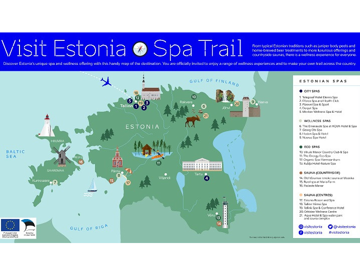 Estonia launches 'Spa Trail' map