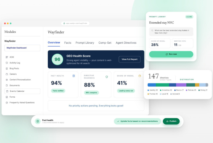 Cendyn unveils AI-native infrastructure tackling hotels’ invisibility cliff